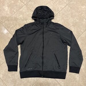 Nike Kobe Bryant Hoodie Mens L Therma-Fit Full Zip Black Mamba Jacket No String